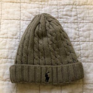 Beige Polo beanie